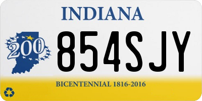 IN license plate 854SJY