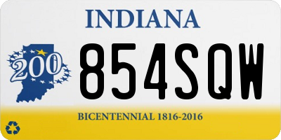 IN license plate 854SQW
