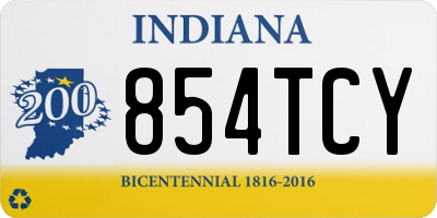IN license plate 854TCY