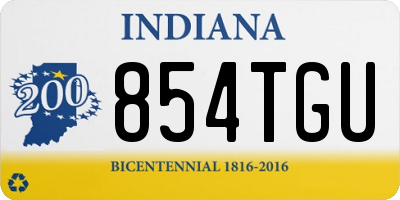 IN license plate 854TGU