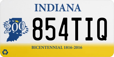 IN license plate 854TIQ