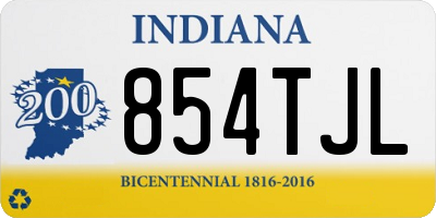 IN license plate 854TJL