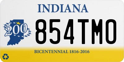 IN license plate 854TMO