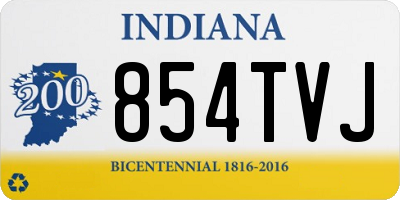 IN license plate 854TVJ