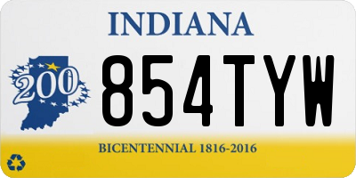 IN license plate 854TYW