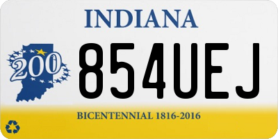 IN license plate 854UEJ