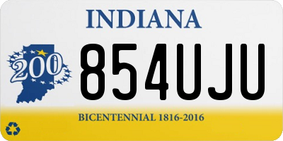 IN license plate 854UJU