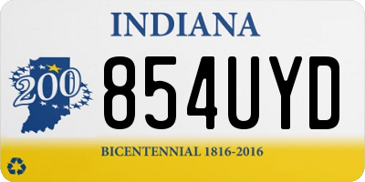 IN license plate 854UYD