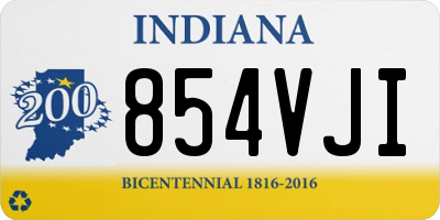 IN license plate 854VJI