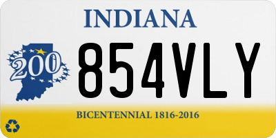 IN license plate 854VLY