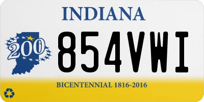 IN license plate 854VWI