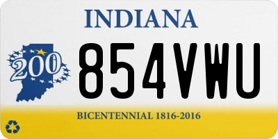 IN license plate 854VWU