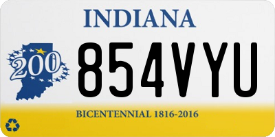 IN license plate 854VYU