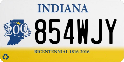 IN license plate 854WJY