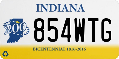 IN license plate 854WTG