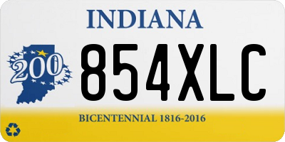 IN license plate 854XLC