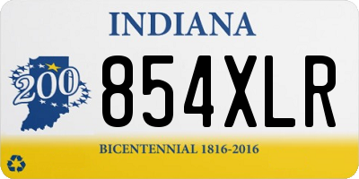 IN license plate 854XLR
