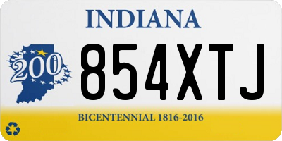 IN license plate 854XTJ