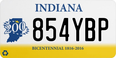 IN license plate 854YBP