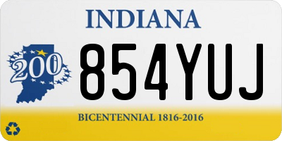 IN license plate 854YUJ