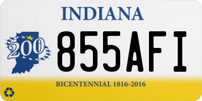IN license plate 855AFI