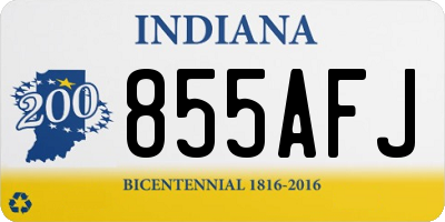 IN license plate 855AFJ