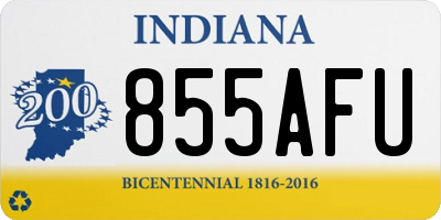 IN license plate 855AFU