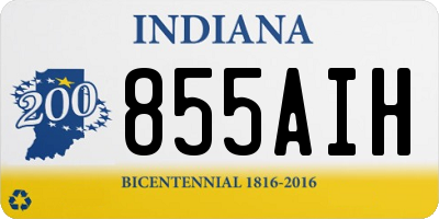IN license plate 855AIH