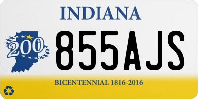 IN license plate 855AJS