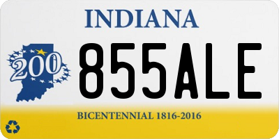 IN license plate 855ALE