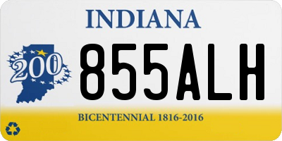IN license plate 855ALH