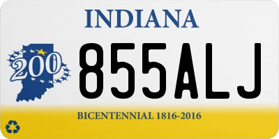 IN license plate 855ALJ