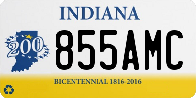 IN license plate 855AMC