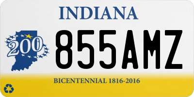 IN license plate 855AMZ