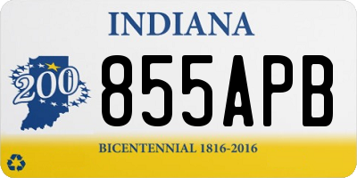 IN license plate 855APB