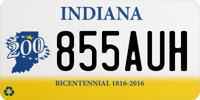 IN license plate 855AUH