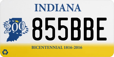 IN license plate 855BBE