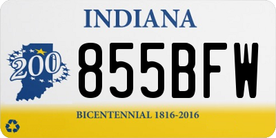 IN license plate 855BFW