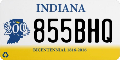 IN license plate 855BHQ