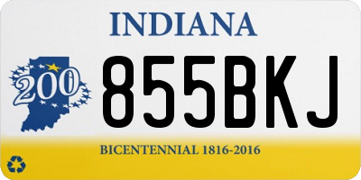 IN license plate 855BKJ