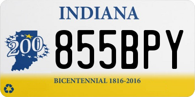 IN license plate 855BPY