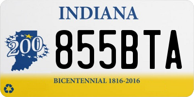 IN license plate 855BTA