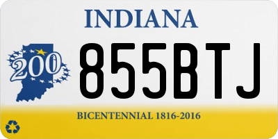 IN license plate 855BTJ
