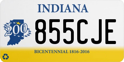 IN license plate 855CJE