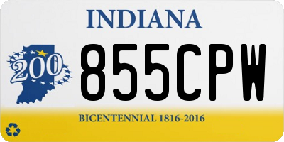 IN license plate 855CPW