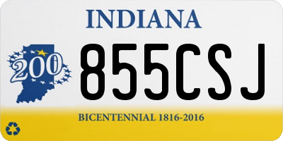 IN license plate 855CSJ