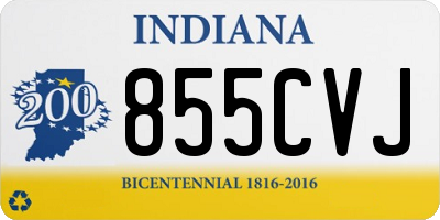 IN license plate 855CVJ