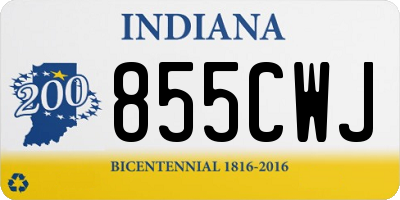 IN license plate 855CWJ