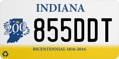 IN license plate 855DDT