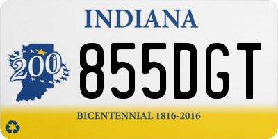 IN license plate 855DGT